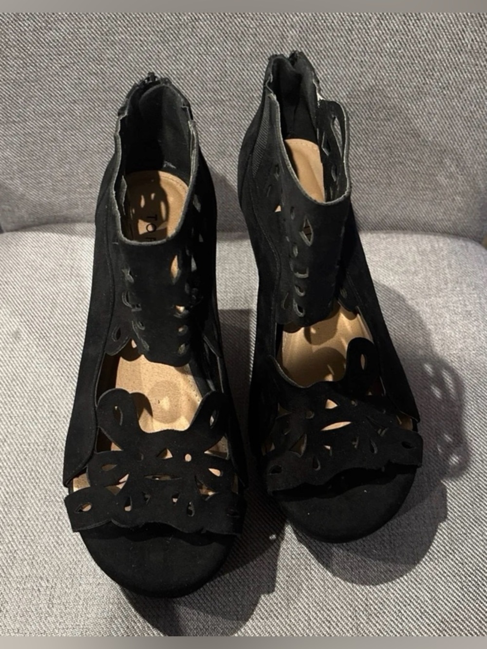 Torrid Black Wedge Ultra Suede